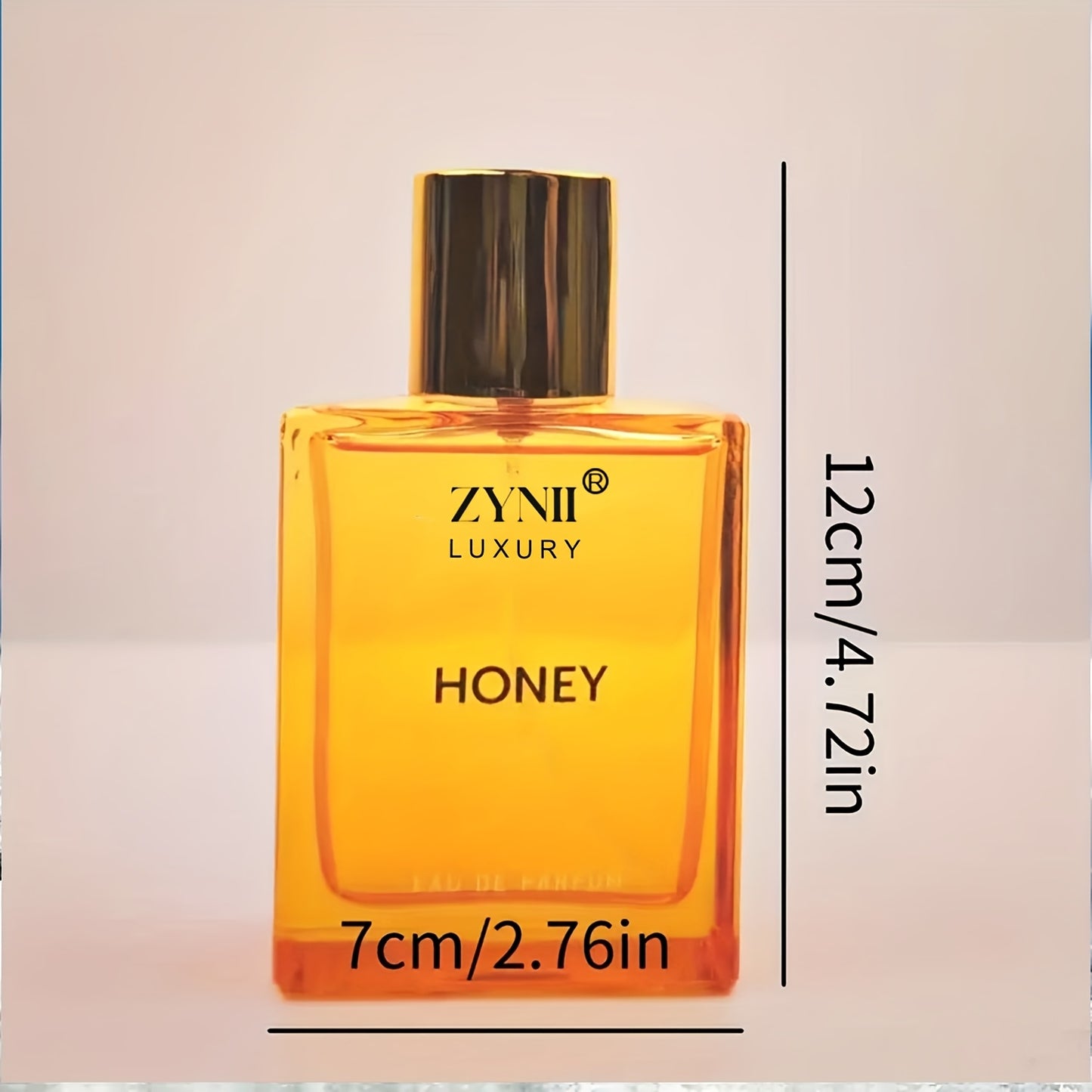 Luxury Honey Oud Perfume 3.4oz - Long-Lasting Sweet Honey & Oud Scent, Perfume Oil with, Elegant ' & ' Fragrance for Day & Night Use, -Light Beige Suitable