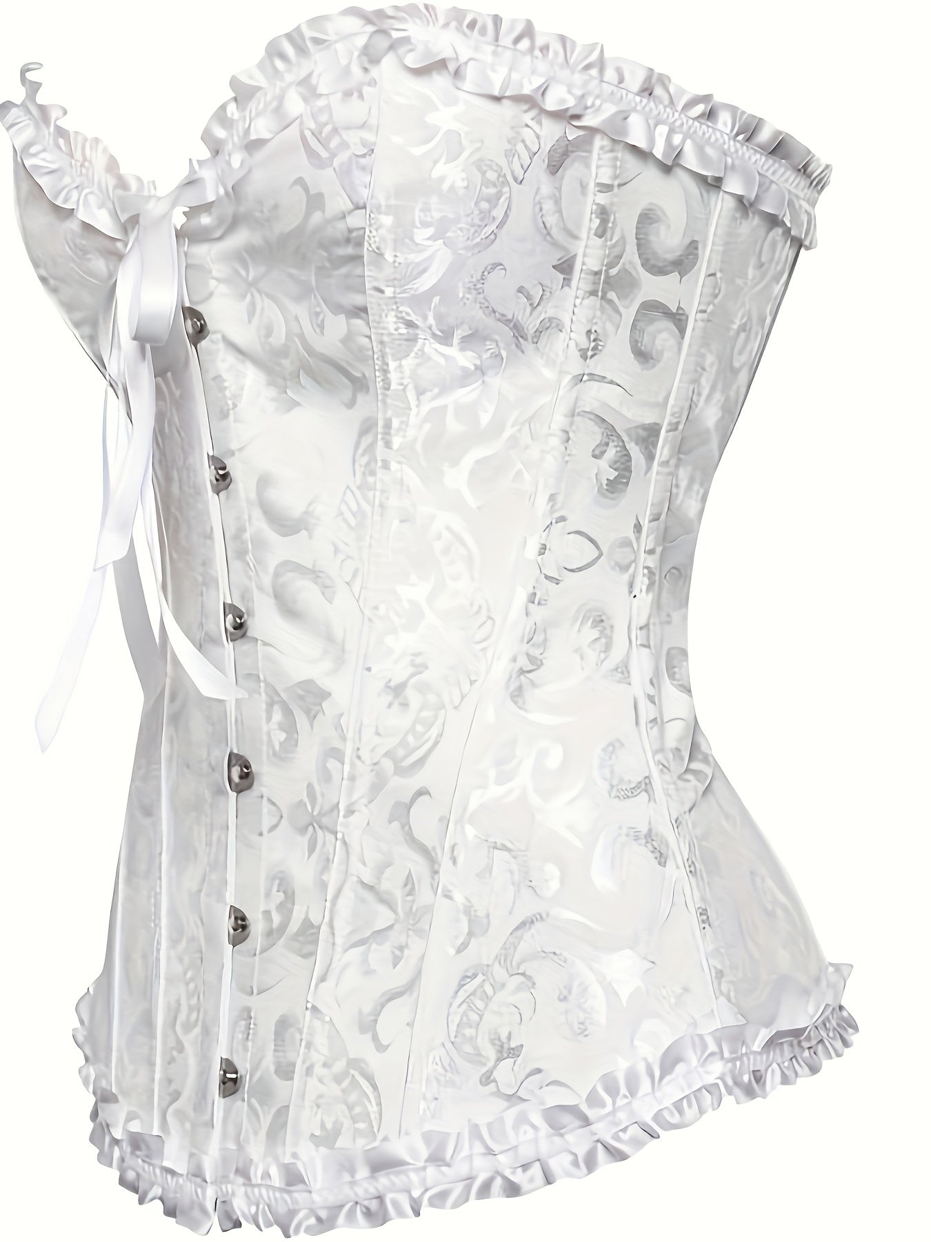 European & American Tight Bra Bone Shaping Top - Formfitting, Sexy, Floral Vintage Design | Lace Detailing, Waist-Cinching Body Shaper