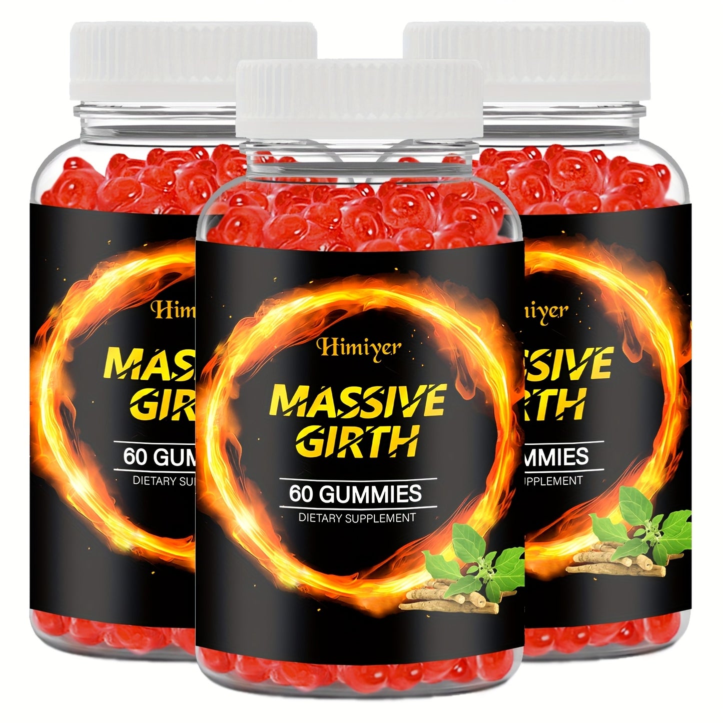 [Natural MASSIVE GIRTH] 60 MASSIVE GIRTH Gummies | Rich In Natural Ingredients, Maca Root, Ashwagandha, Monkey Tail Grass, Saw Palmetto And Multiple Minerals