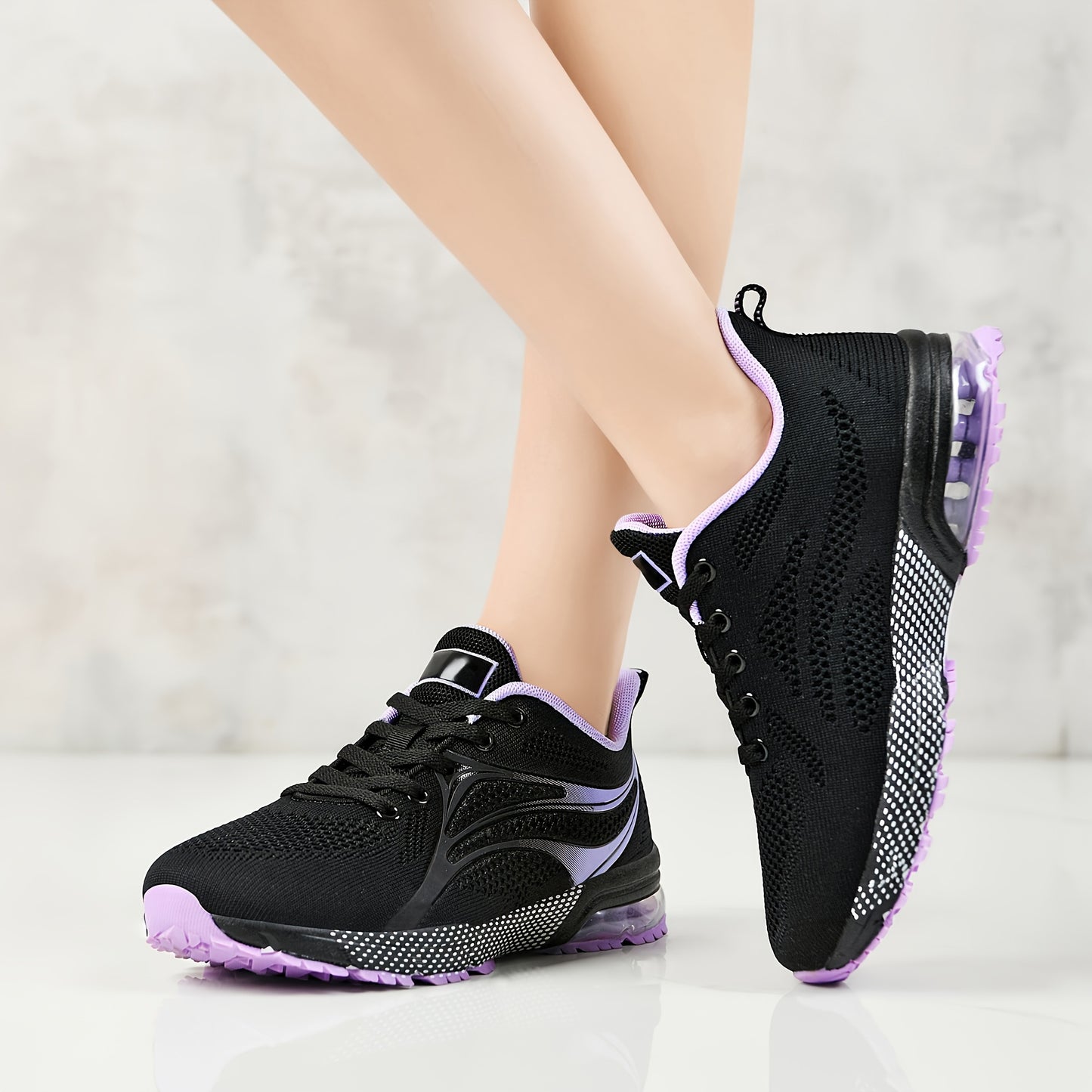 Womens Air Running Shoes Non Slip Womens Tennis Shoes Womens Walking Shoes Mesh Air Cushion Sneakers For Gym Workout Sports