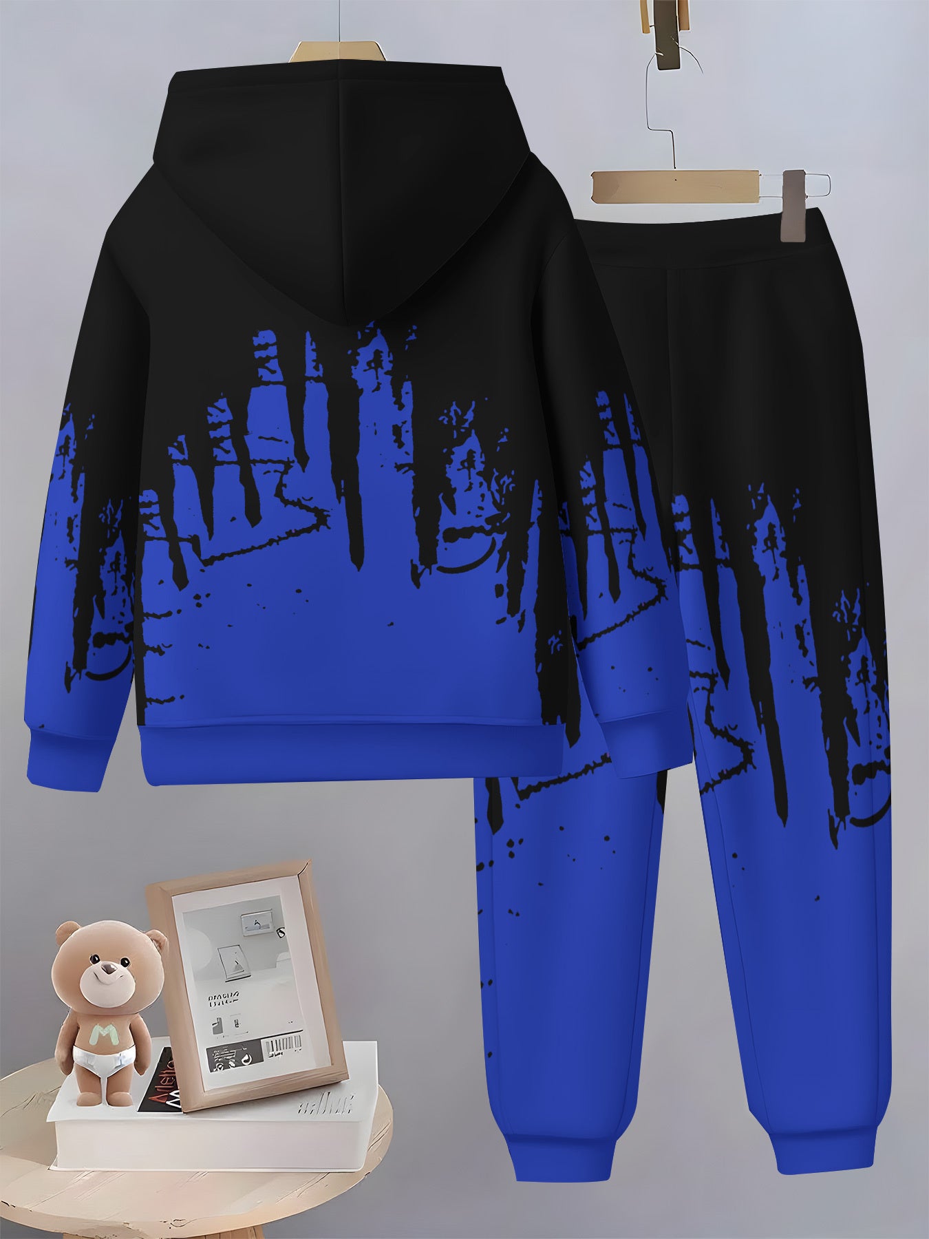 2025 Trendy Boys' Hooded Sweatshirt & Sweatpants Set