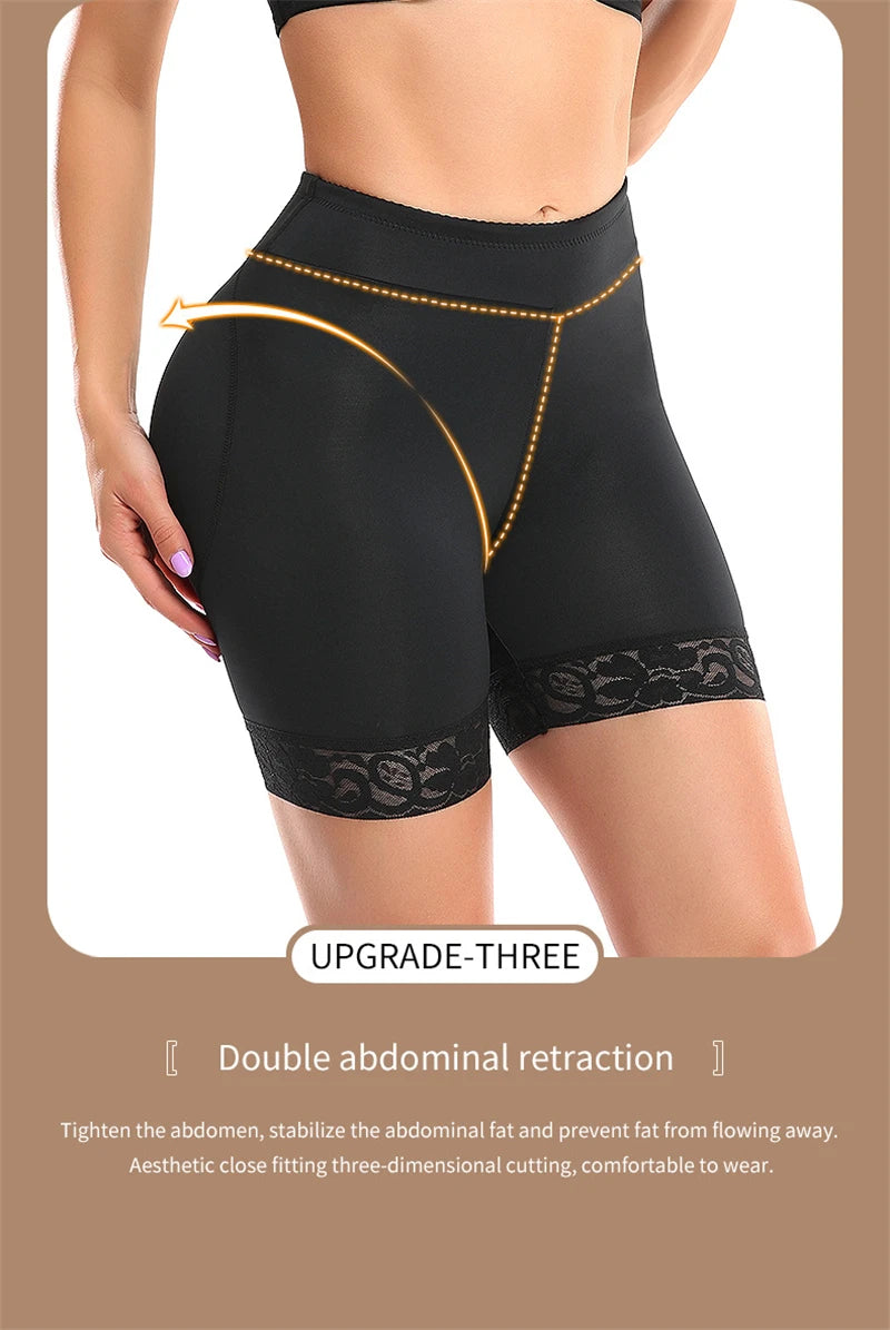 Butt Lifter Shapewear Shorts Women Fake Booty Hip Enhancer Body Shaper Waist Trainer Belly Control Panties Body Shapewear Fajas