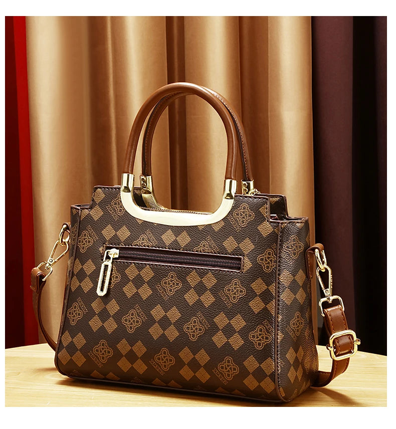 Vintage PU Crossbody Bag, Retro Shoulder Bag, Women's Fashion Handbag & Purse