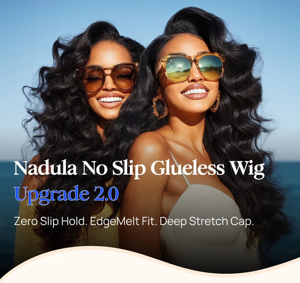 Nadula Highlights Blonde Human Hair Wig with Face-Framing Loose Wave 7x5 Pre Cut HD Transparent Lace Glueless Wig 100% Human Hair Pre Bleached Knots Pre Plucked Put and Go Drawstring Wig for All Heads Sizes Last More Than 1 Y