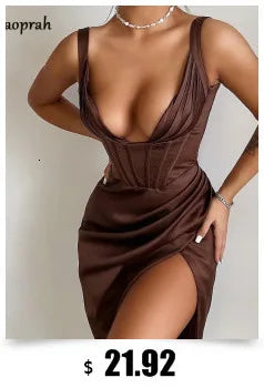 Josiaoprah Hollow Out Ruched Dress Women Solid Halter Sleeveless Mini Dress Women Summer Casual Pleated Streetwear Vestidos