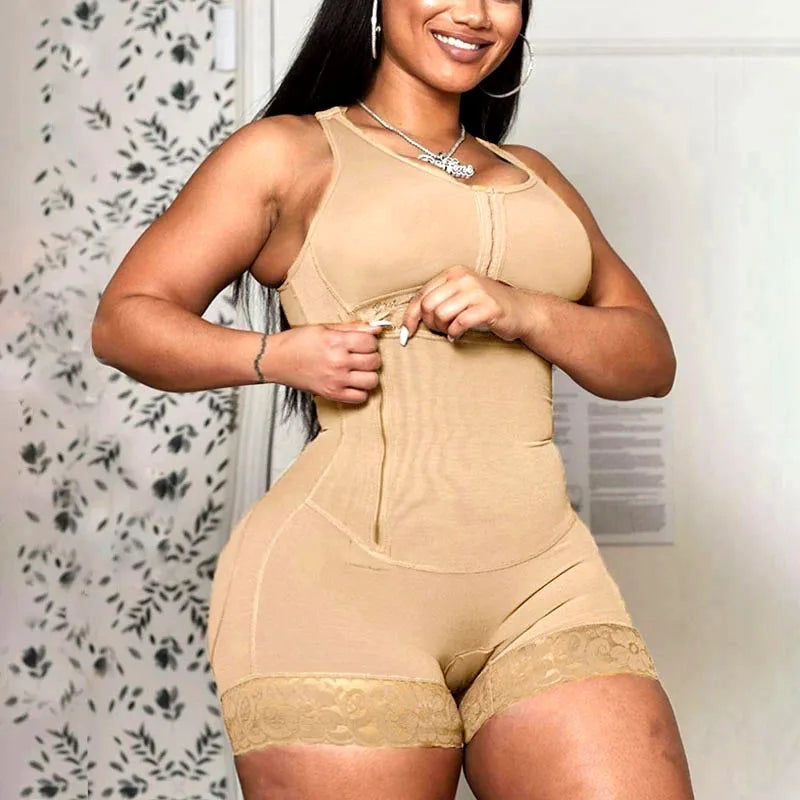 Fajas Colombianas Girdle High Compression Bodysuits Shapewear Slimming Waist Trainer Post Surgery Corset Butt Lifter Body Shaper