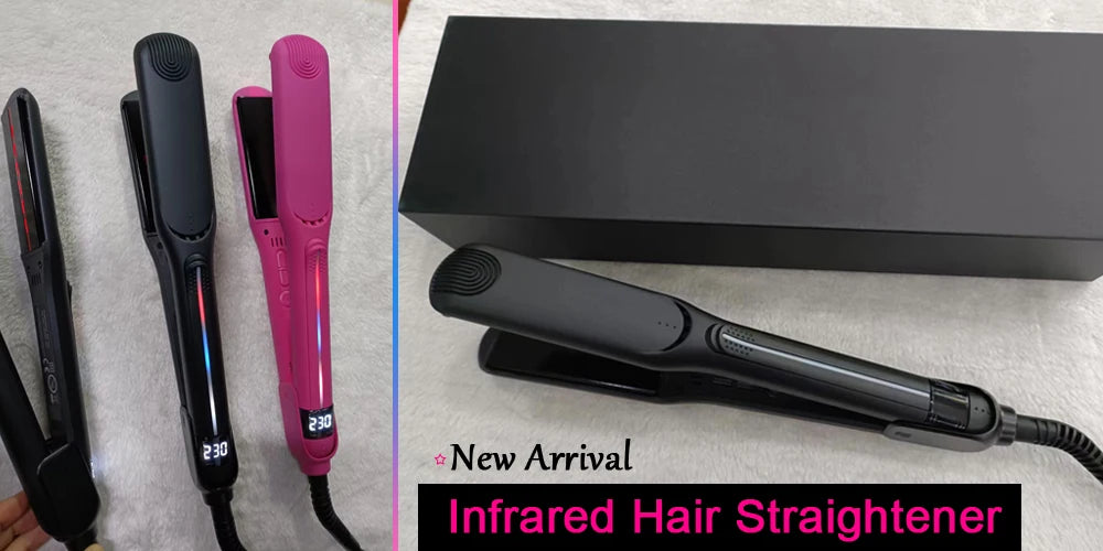 Rhinestone Flat Iron For a Perm Titanium Straightening Irons LCD Display Floating 2 Inches Wide Plate Hair Straightener Curler
