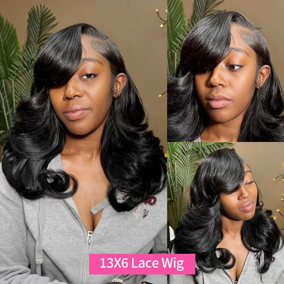 Linktowig 250 Density 13x6 Body Wave Bob Wig Human Hair 13x4 HD Short Bob Wig Lace Front Human Hair Wigs 5x5 Lace Frontal Wigs