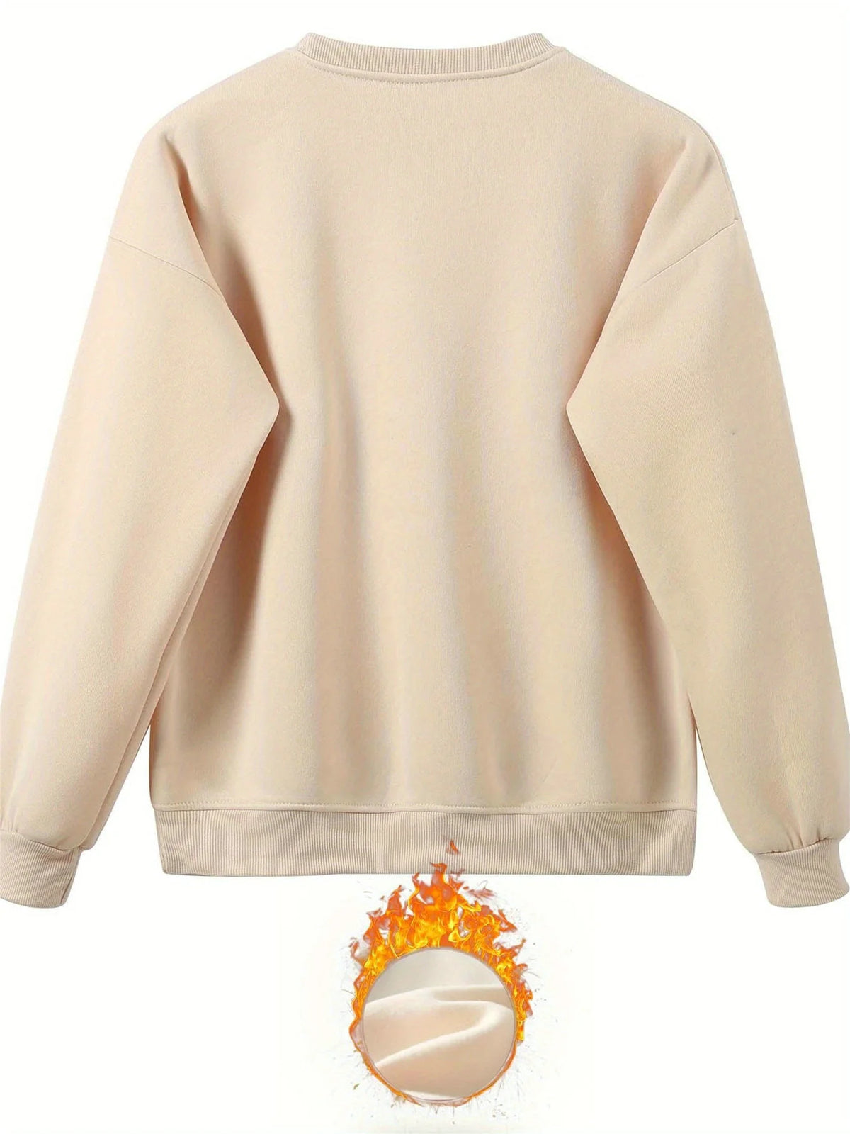 Women's Autumn/Winter Hip Hop Casual Street Classic QUEEN Pattern Printed Round Neck Sweatshirt+Sweatpants Warm Set