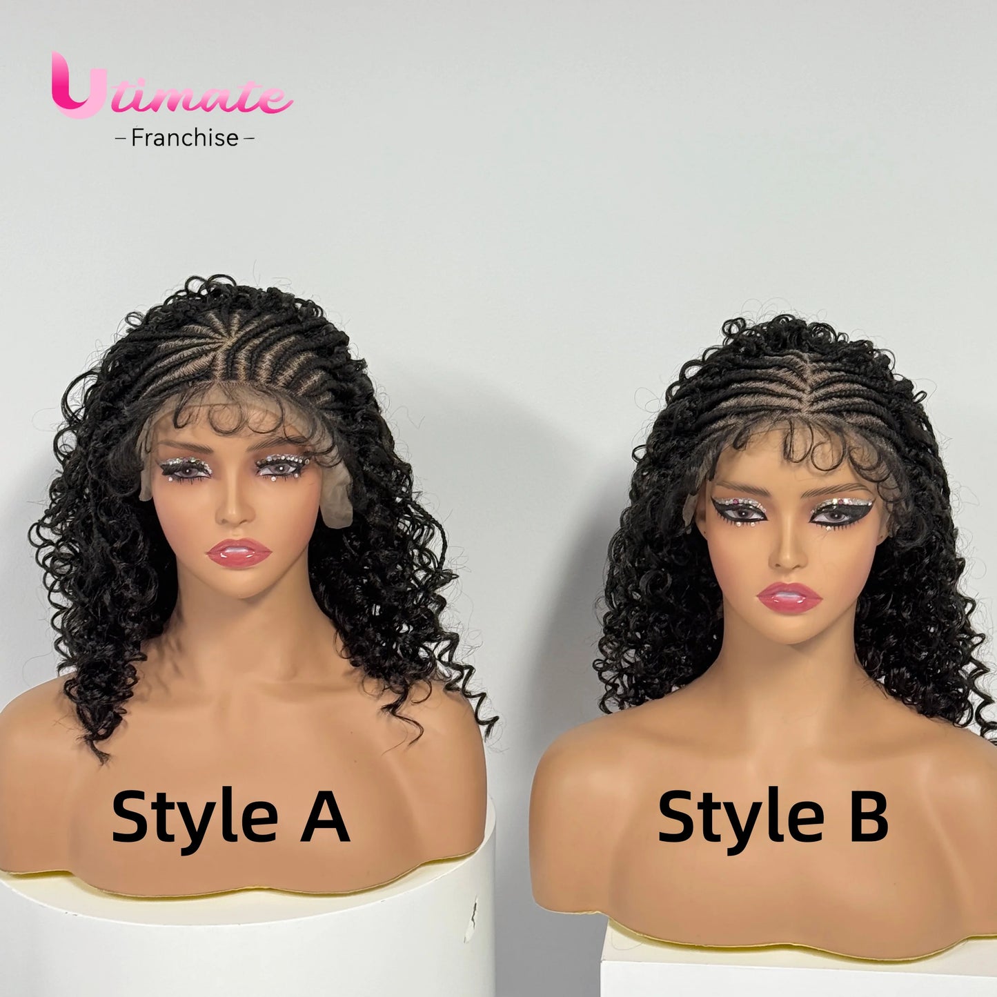 Lemondate Braids Short Bob Braided Wigs Synthetic 13x4 Lace Frontal Knotless Braided Wigs for Black Women
