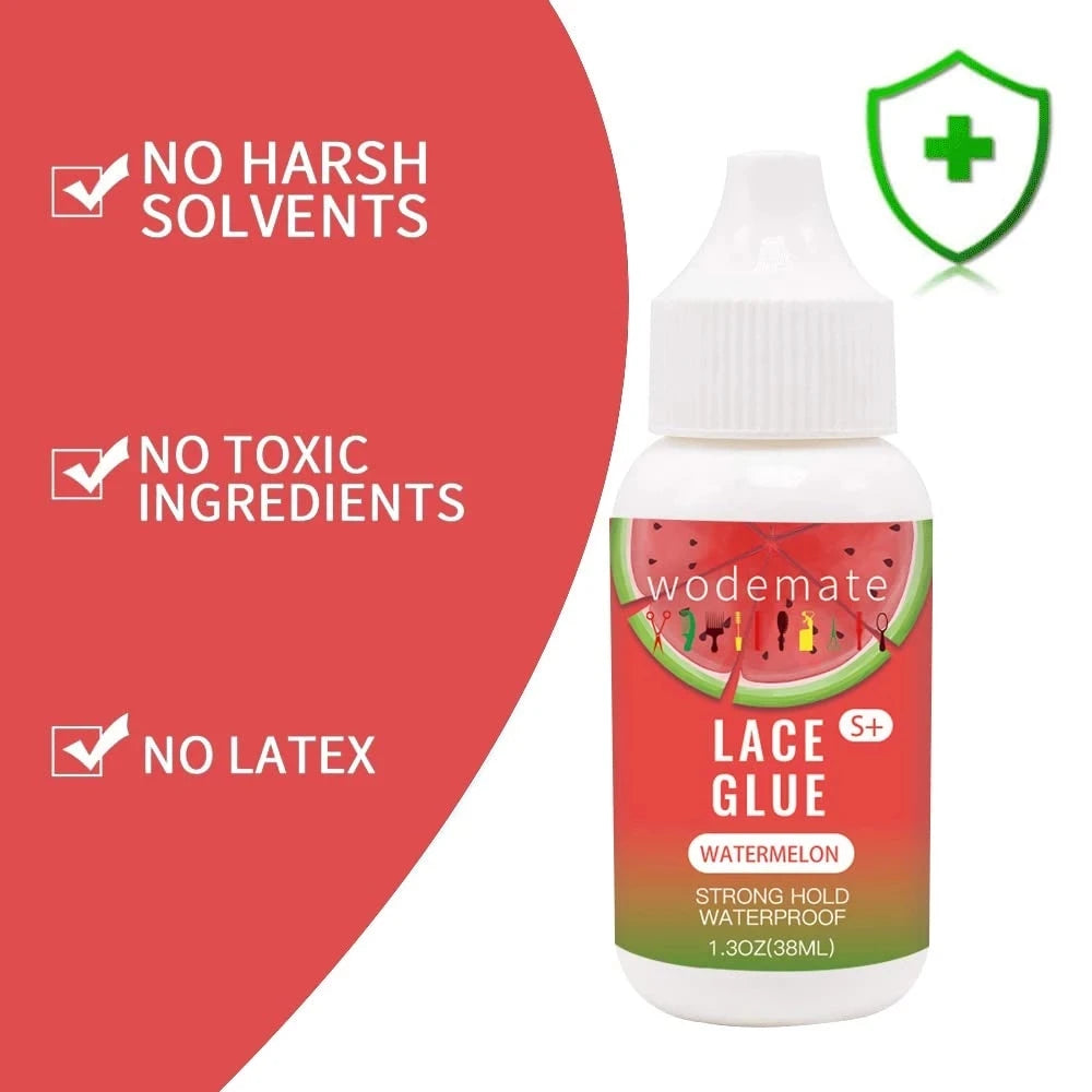 Lace Front Wig Glue Waterproof Wig Adhesive Invisible Bonding Glue Strong Hold Hair Glue for Toupee Frontal Closure 38ml