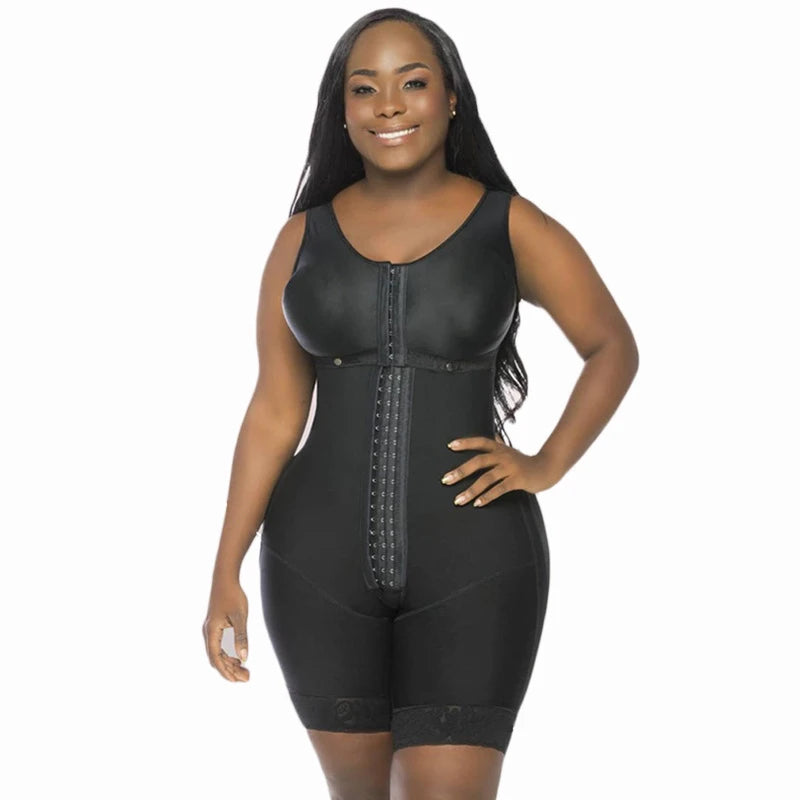 Fajas Colombianas Girdle High Compression Bodysuits Shapewear Slimming Waist Trainer Post Surgery Corset Butt Lifter Body Shaper
