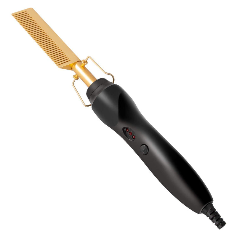 2 in 1 Electric Hot Heating Comb Hair Straightener Curler Flat Irons Wet Dry Hair Iron Straightening Brush Hair Styling Tools
