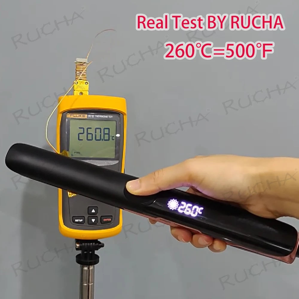 Hair Straightener Curler Plasma Keratin Treatment 500°F Hair Flat Irons For Frizzy Hair Styling Tool 110-240V Dual Voltage