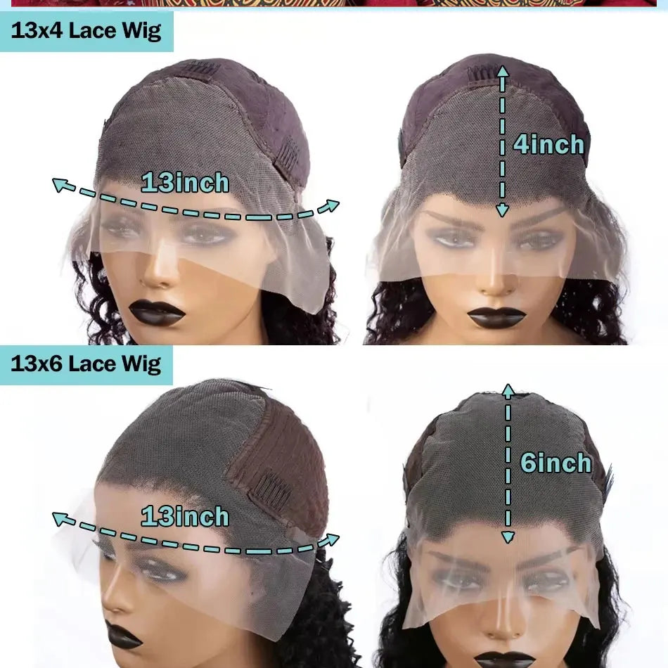 250 density 40 Inch Body Wave 13x6 Transparent Lace Frontal Wig Human Hair Ready 5x5 Glueless HD Closure 13x4 Lace Front Wigs