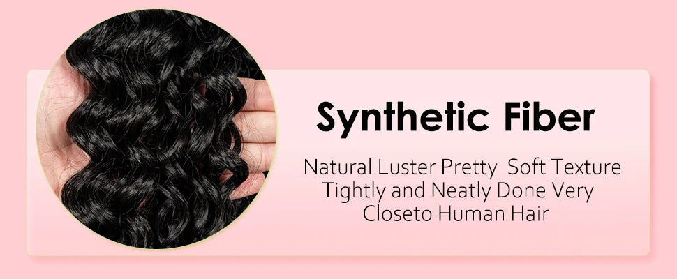 Half Braided Hair Wigs With Baby Natural Cornrow Synthetic Hair wig Deep Wave Full Lace Wigs 26 inch For Black Women
