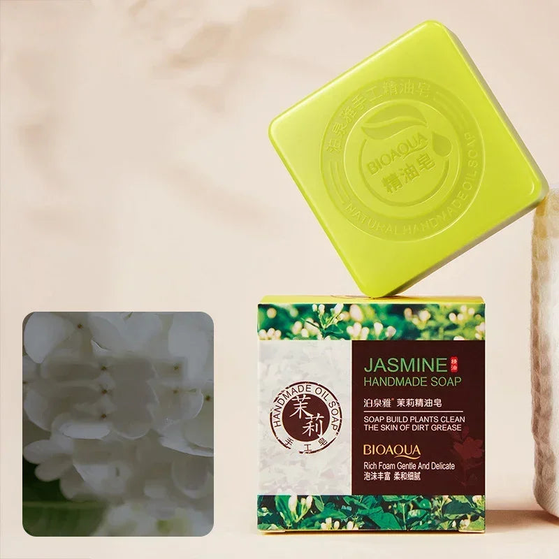 Bamboo Charcoal Handmade Essential oil Soap Deep Cleansing Oil Control Blackhead Remover Skin Moisturizing Face Wash Hair Bath