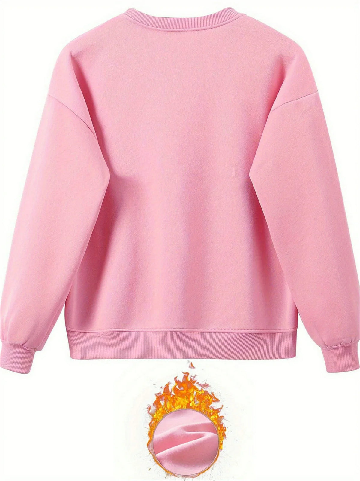 Women's Autumn/Winter Hip Hop Casual Street Classic QUEEN Pattern Printed Round Neck Sweatshirt+Sweatpants Warm Set