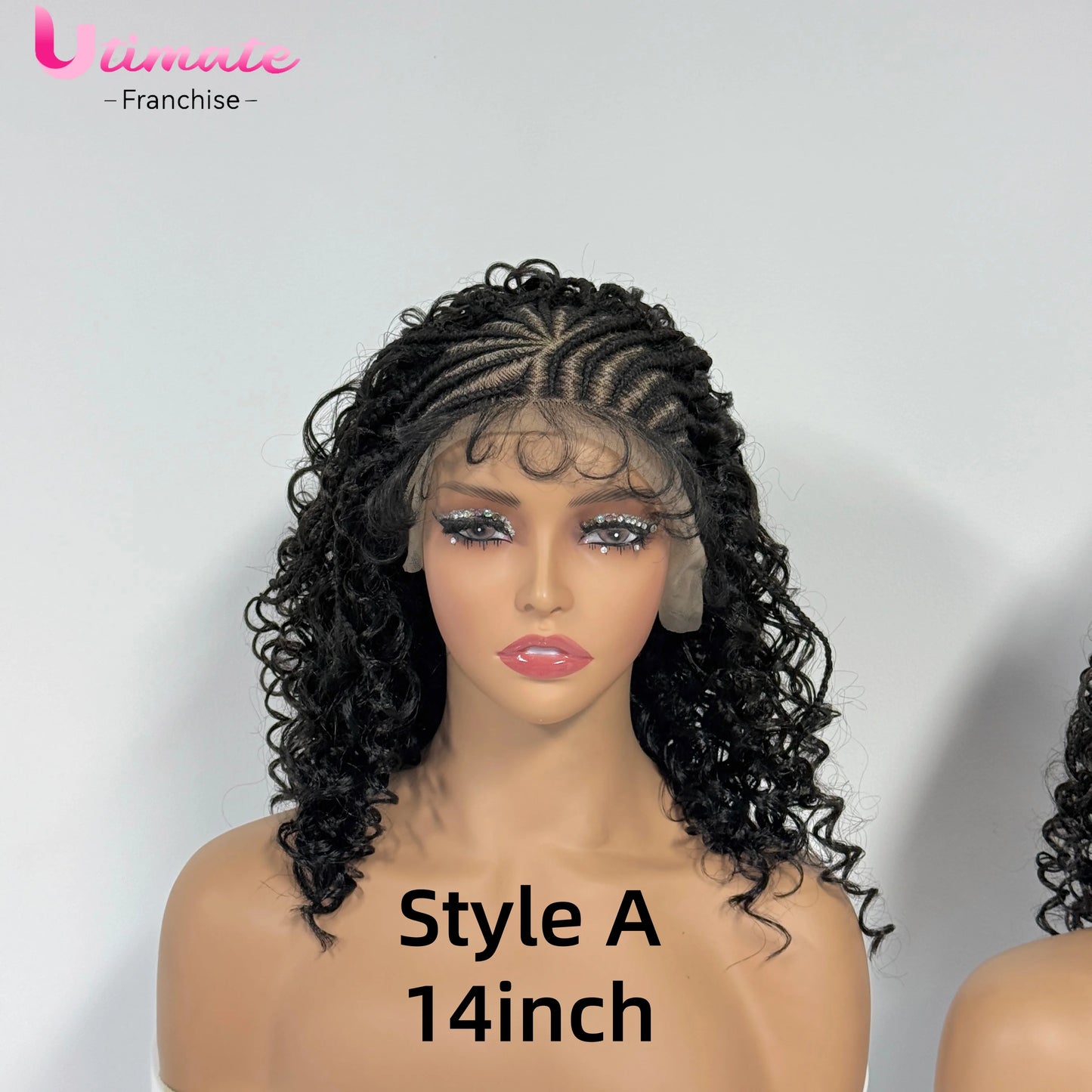 Lemondate Braids Short Bob Braided Wigs Synthetic 13x4 Lace Frontal Knotless Braided Wigs for Black Women