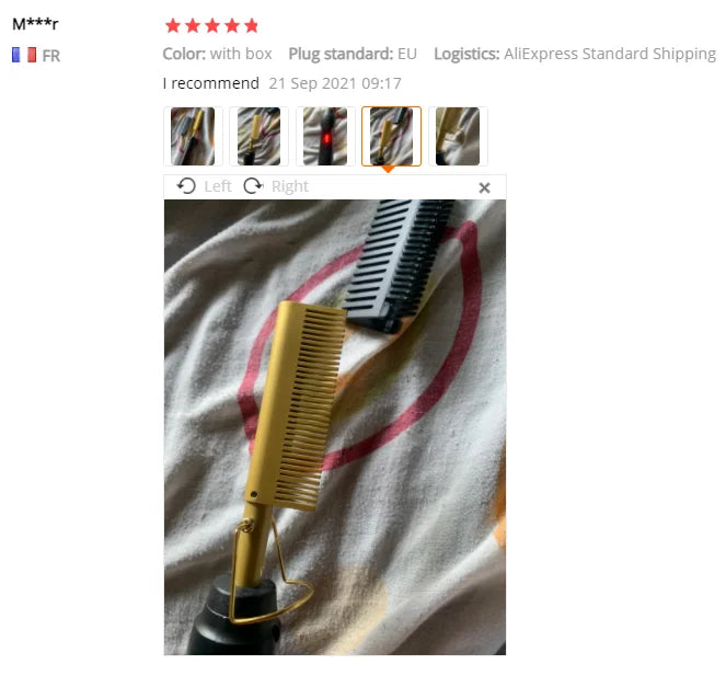 2 in 1 Electric Hot Heating Comb Hair Straightener Curler Flat Irons Wet Dry Hair Iron Straightening Brush Hair Styling Tools