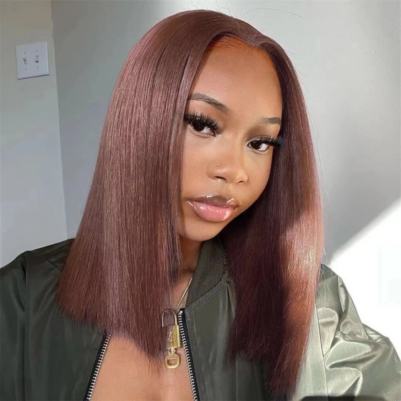 Bob Wig Human Hair 13x4 HD Lace Front Wigs Human Hair Pre Plucked Bob Wig for Women Glueless with Baby Hair Straight Short Wigs Natural Black 99J Burgundy Chocolate Brown 613 blonde