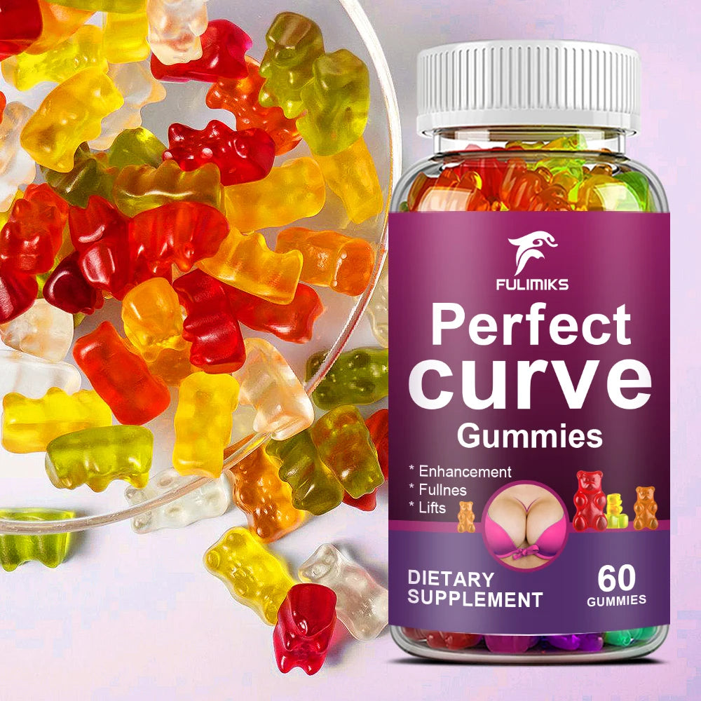 Women Support Gummies, Nourish And Firm, Plump And Firm, Enhancement Gummies Shape Your Curves, Women's Fitness - 60 Gummies