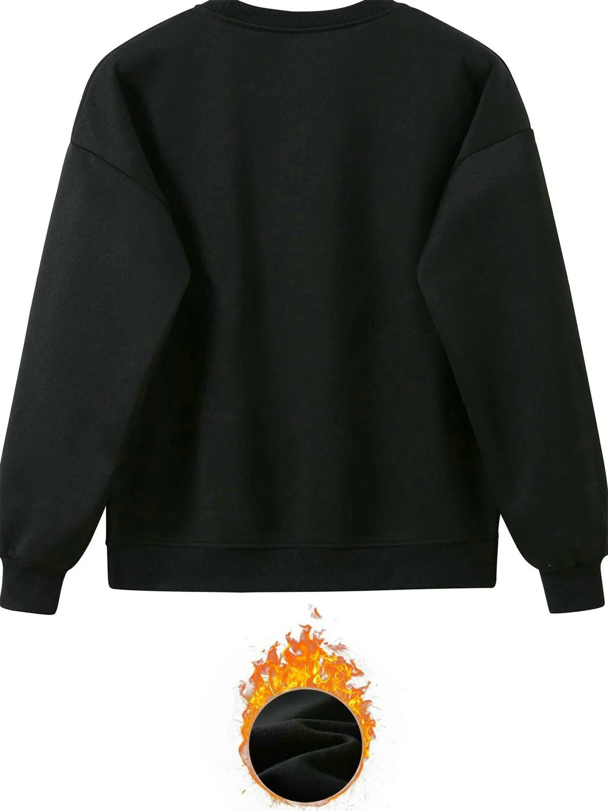 Women's Autumn/Winter Hip Hop Casual Street Classic QUEEN Pattern Printed Round Neck Sweatshirt+Sweatpants Warm Set