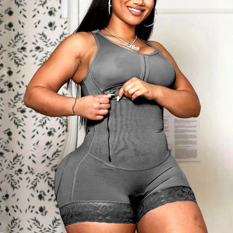 Fajas Colombianas Girdle High Compression Bodysuits Shapewear Slimming Waist Trainer Post Surgery Corset Butt Lifter Body Shaper