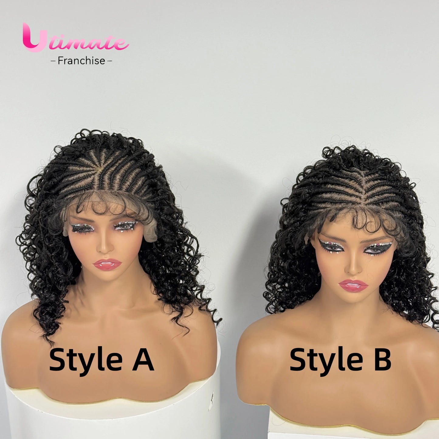 Lemondate Braids Short Bob Braided Wigs Synthetic 13x4 Lace Frontal Knotless Braided Wigs for Black Women