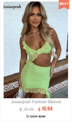 Josiaoprah Hollow Out Ruched Dress Women Solid Halter Sleeveless Mini Dress Women Summer Casual Pleated Streetwear Vestidos