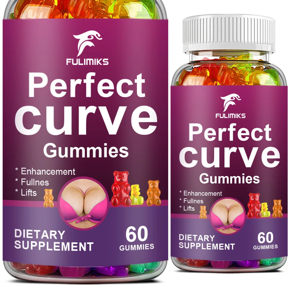 Women Support Gummies, Nourish And Firm, Plump And Firm, Enhancement Gummies Shape Your Curves, Women's Fitness - 60 Gummies