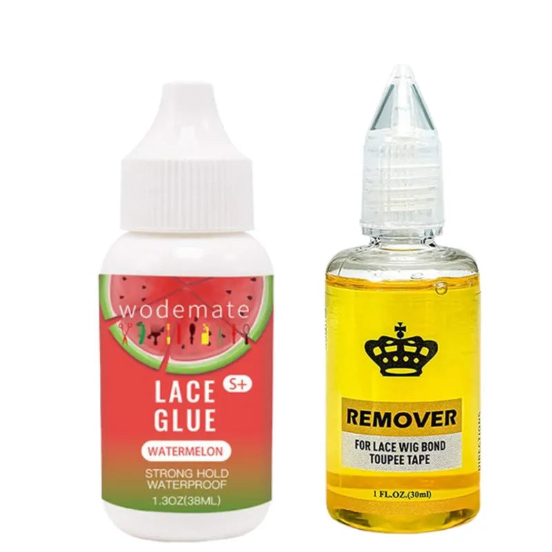 Lace Front Wig Glue Waterproof Wig Adhesive Invisible Bonding Glue Strong Hold Hair Glue for Toupee Frontal Closure 38ml