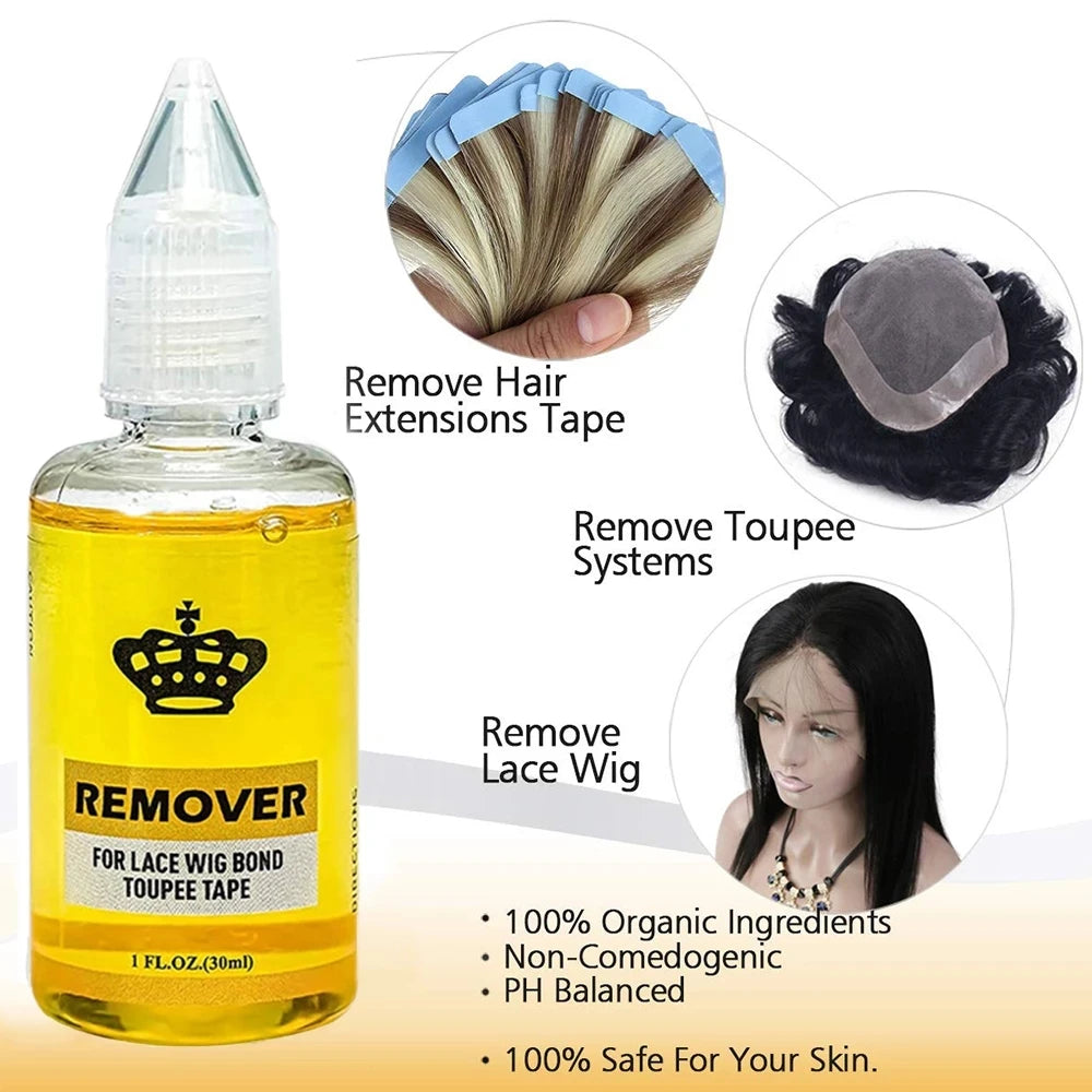 Lace Front Wig Glue Waterproof Wig Adhesive Invisible Bonding Glue Strong Hold Hair Glue for Toupee Frontal Closure 38ml