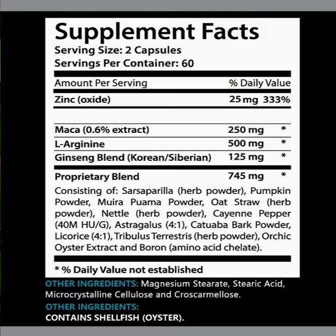 Men's Supplement with 250Mg Maca And 500Mg Tongkat Ali for Overall Health Support - 120 Softgels