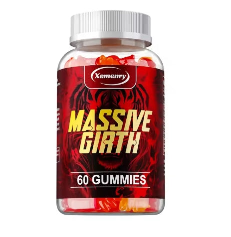 MASSIVE GIRTH Gummies - 60 Gummies Highly Effective Extraction - Stamina, Dietary Supplement - Rich In Maca, Ashwagandha Root And Multiple Minerals 60 Gummies