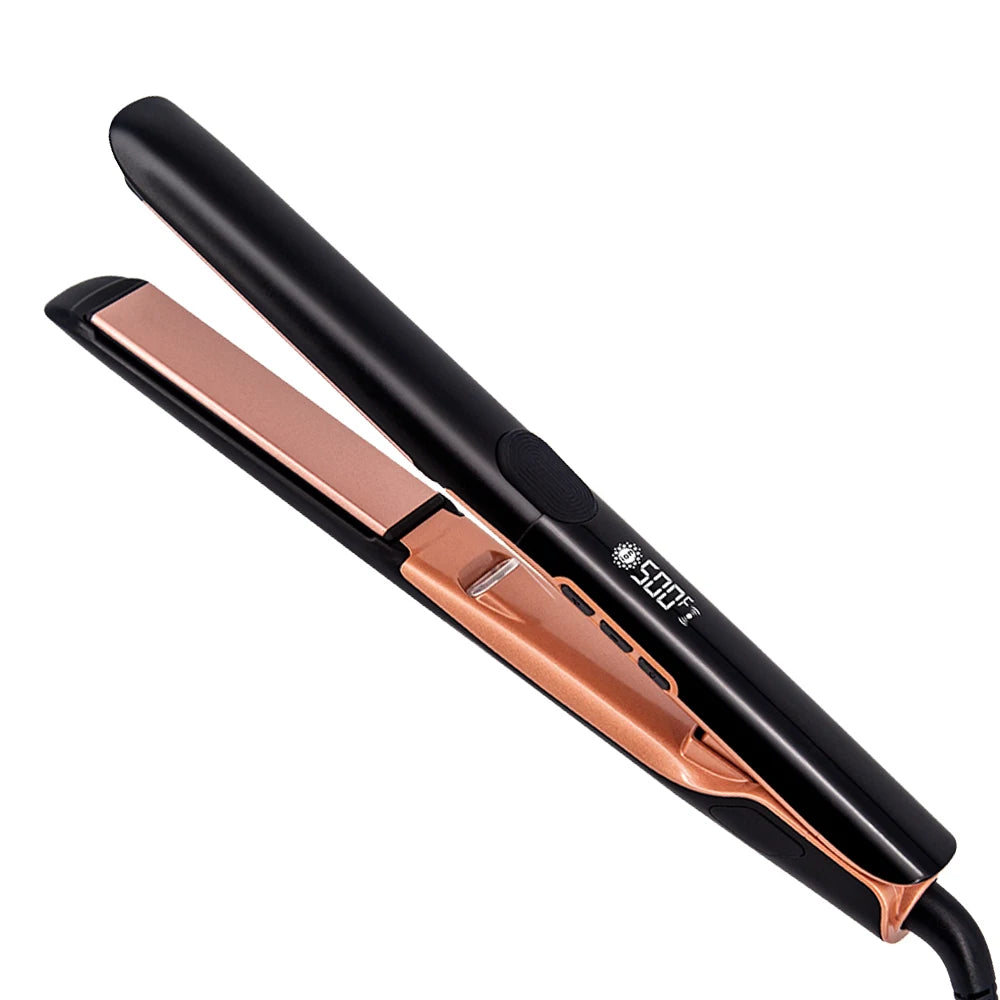 Hair Straightener Curler Plasma Keratin Treatment 500°F Hair Flat Irons For Frizzy Hair Styling Tool 110-240V Dual Voltage