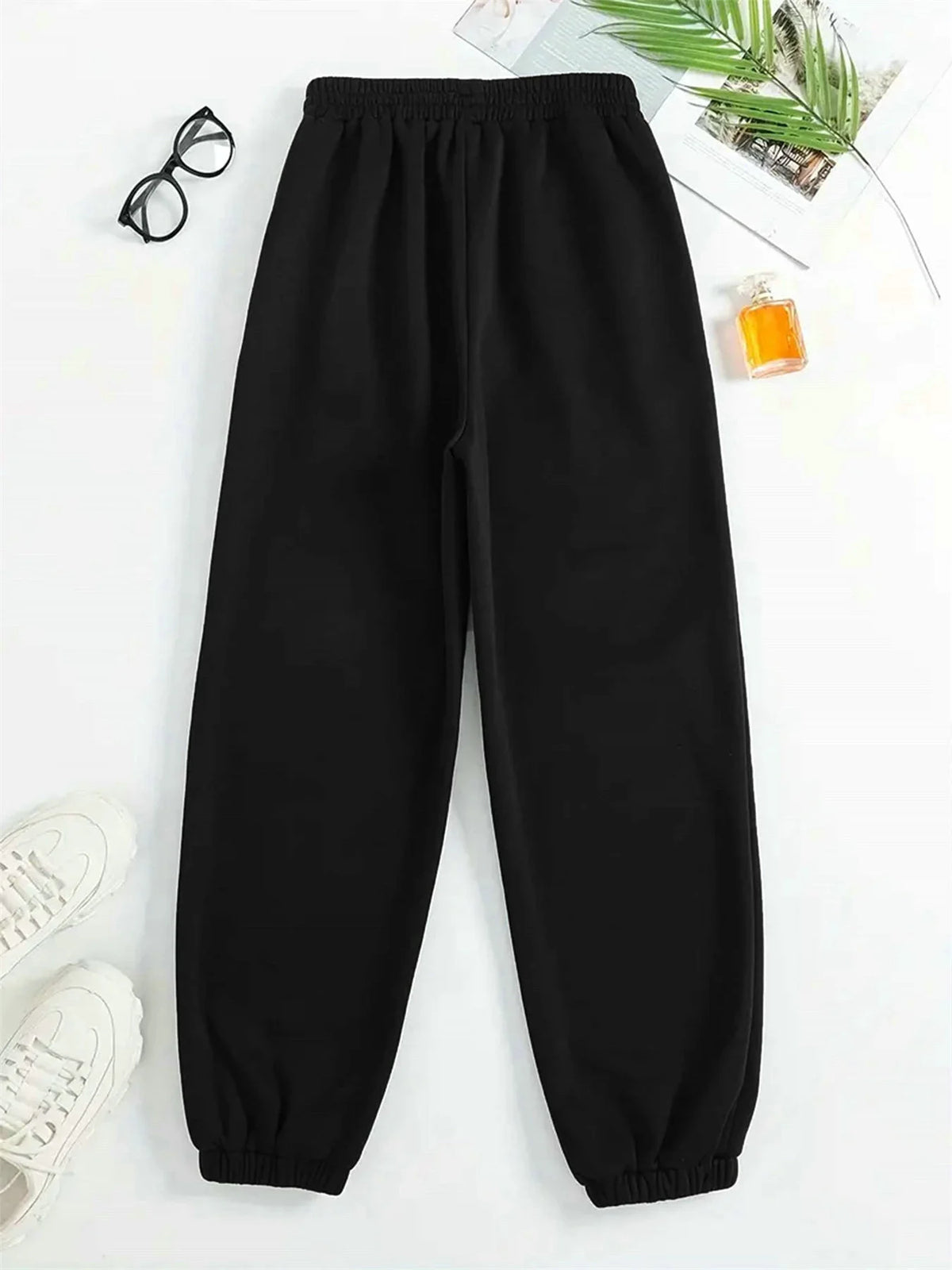 Women's Autumn/Winter Hip Hop Casual Street Classic QUEEN Pattern Printed Round Neck Sweatshirt+Sweatpants Warm Set