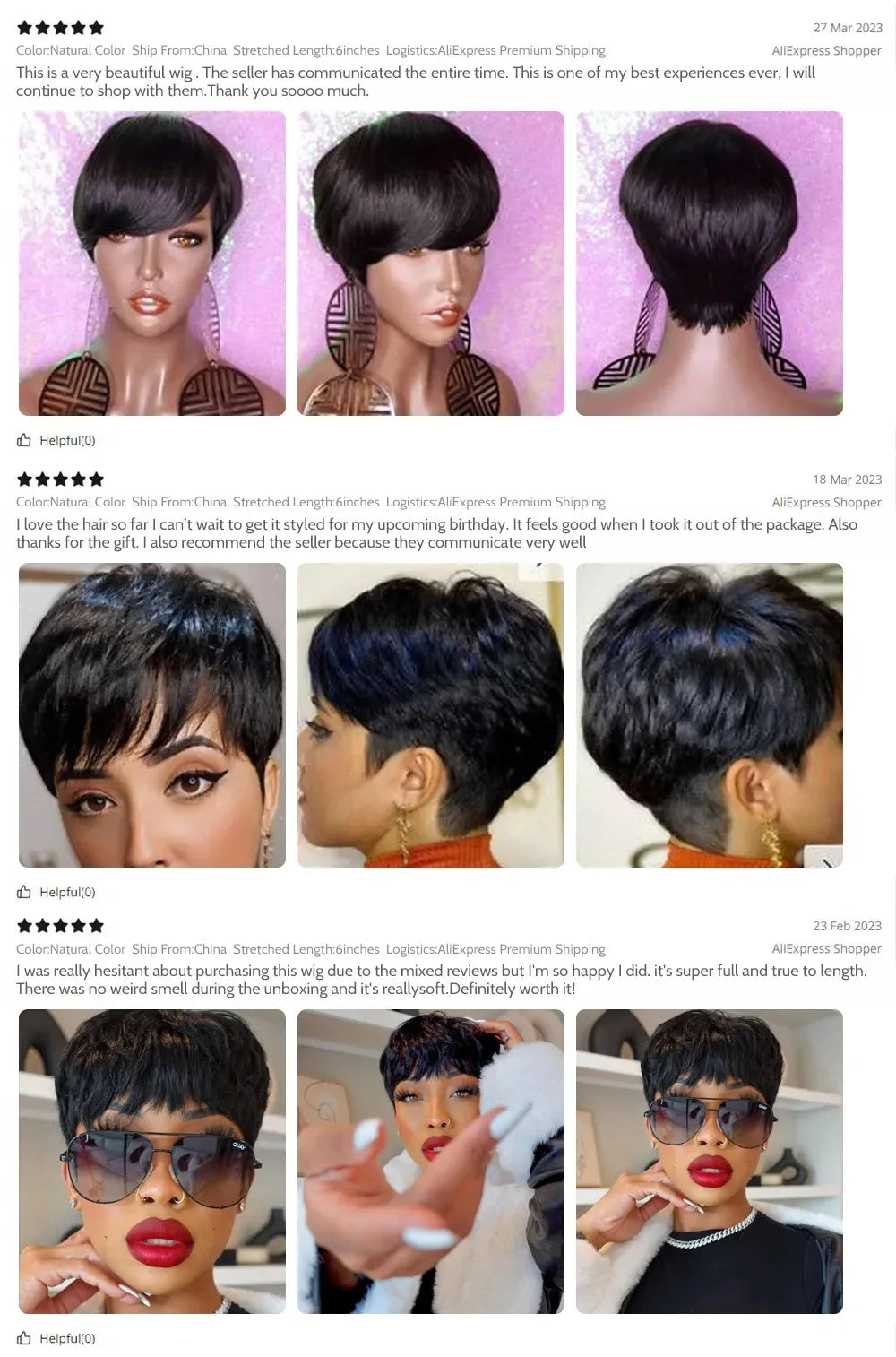 Sale 99J Pixie Cut Human Hair Short Layered Wigs for Women Right Side Long Bangs Wavy Hairstyle Machine Made Wig Burgundy Red C