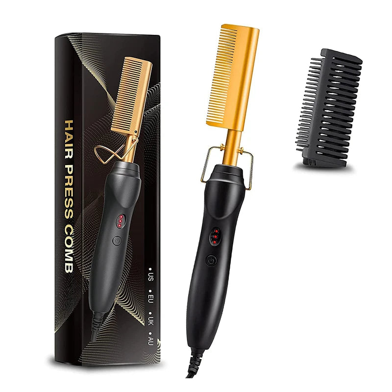 Salon Hair Straightener Quick heating portable travel anti-burn straightener Personalized hot press hair brushing device