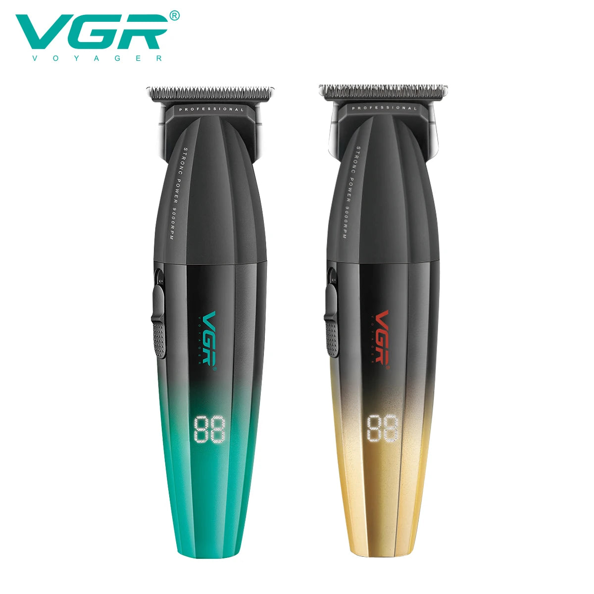 VGR Hair Trimmer Professional Hair Cutting Machine Cordless Hair Clipper 9000 RPM Haircut Barber Metal Trimmer for Men V-906