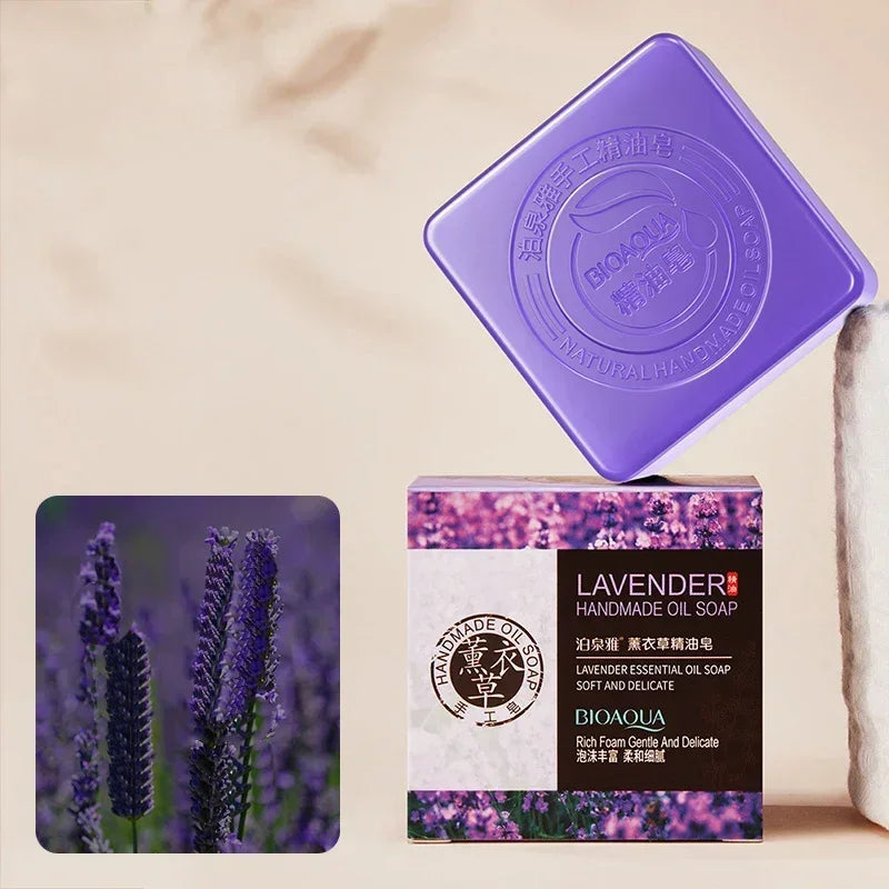 Bamboo Charcoal Handmade Essential oil Soap Deep Cleansing Oil Control Blackhead Remover Skin Moisturizing Face Wash Hair Bath