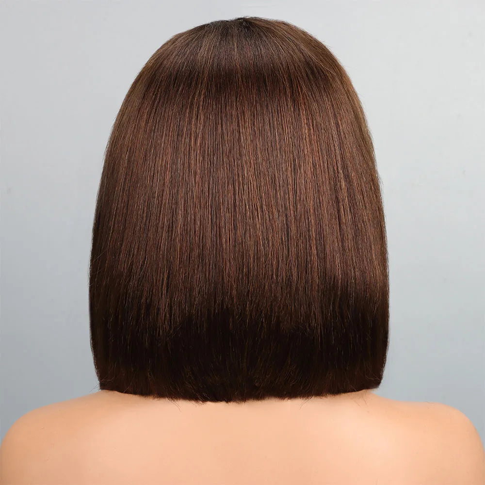 27# Blonde Short Bob Wig Human Hair 210% Straight 13x4 Lace Front Wig Human Hair Bob Wigs for Black Women Burgundy Brown Black