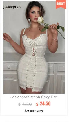Josiaoprah Hollow Out Ruched Dress Women Solid Halter Sleeveless Mini Dress Women Summer Casual Pleated Streetwear Vestidos