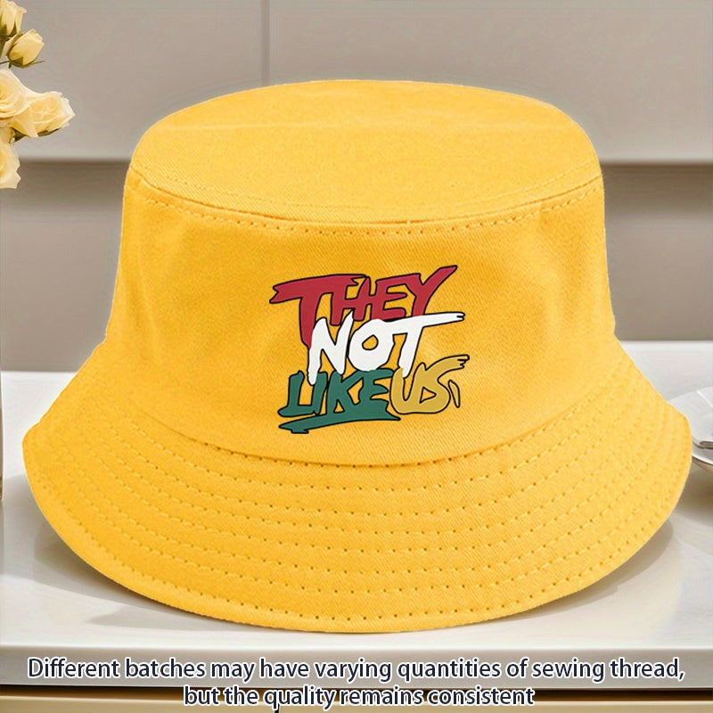 THEY NOT LIKEUS Graphic Print Bucket Hat - Lightweight Adjustable Snapback, All-Season Casual Outdoor Hat with Multi-Color Options, Machine Washable