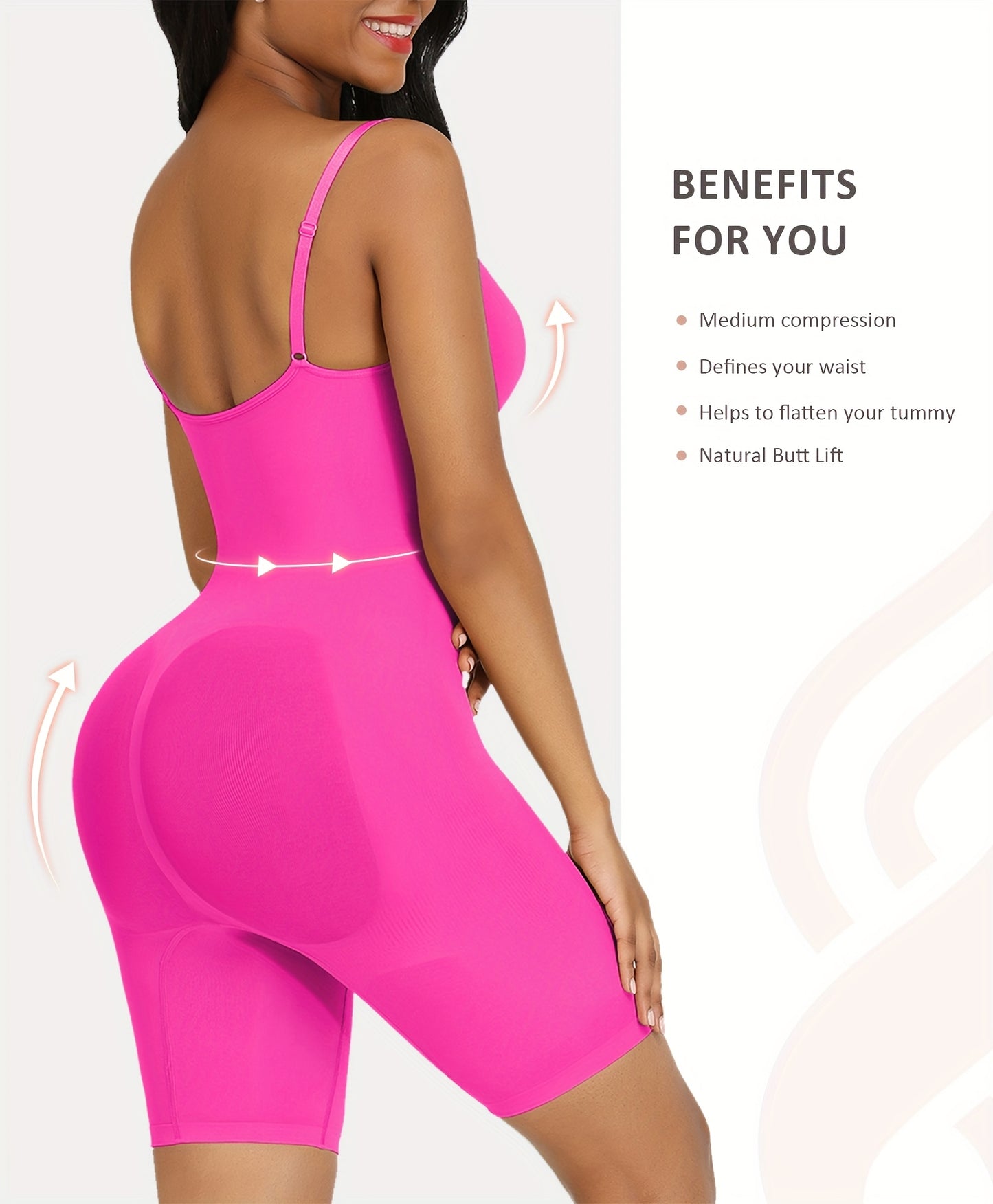 FeelinGirl Shapewear Bodysuit Tummy Control Seamless Sculpting Butt Lifter Body Shaper for Women