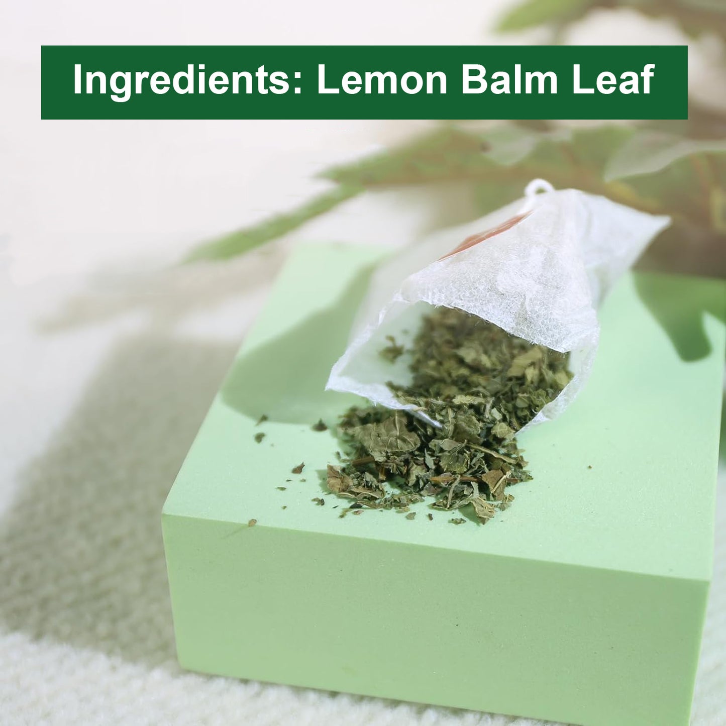 TEARELAE - Lemon Balm Tea - Caffeine-free Tea - Natural Dried Lemon Balm Leaf Tea Bags - 2.65 oz