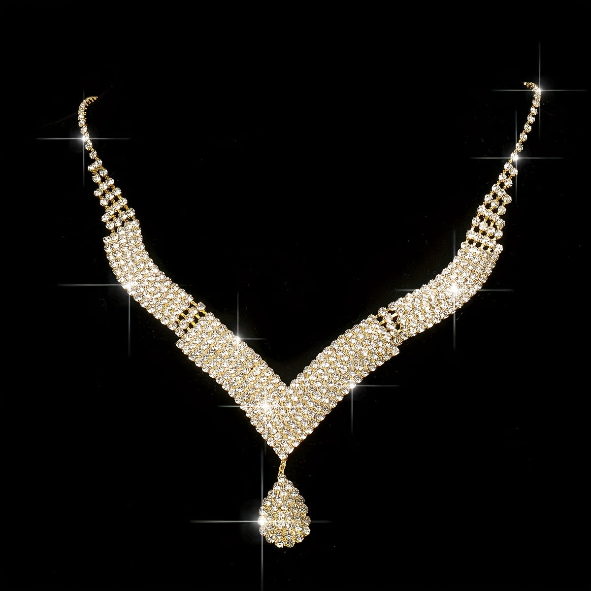 4pcs Set New Fashion Dinner Bag Sparkly Rhinestone Striped Tote Wedding Bridesmaid Bag Gala Dress Bag Shoulder Bag Wedding Season Sparkling Water Brick Necklace Earrings Bracelet Set