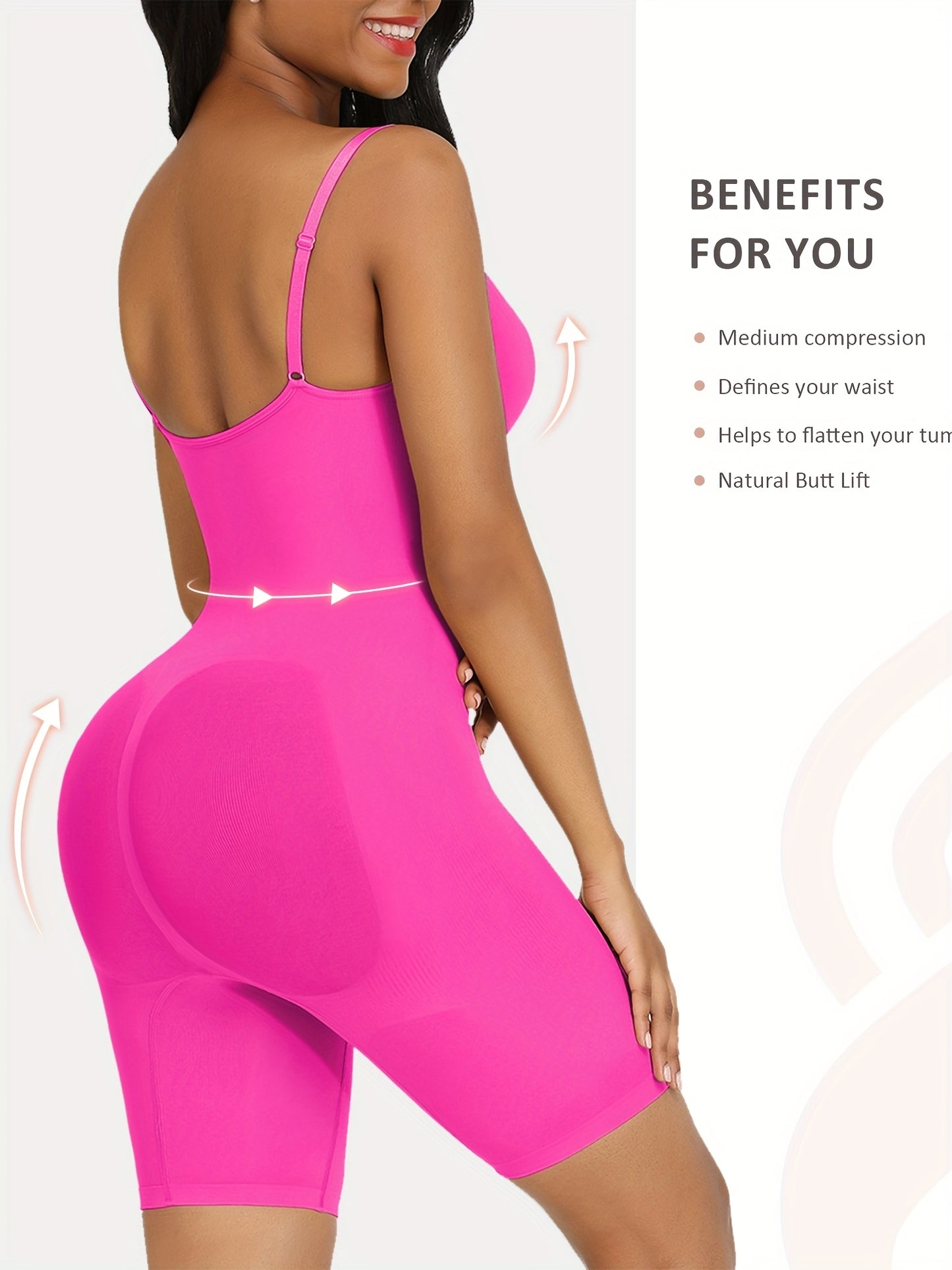 FeelinGirl Shapewear Bodysuit Tummy Control Seamless Sculpting Butt Lifter Body Shaper for Women