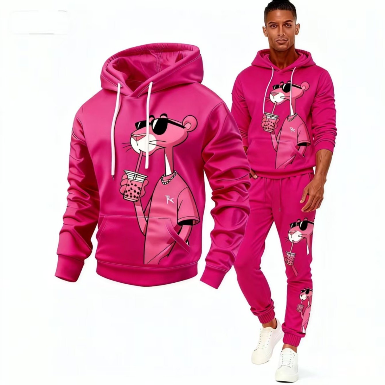 2pcs Men'S Matching Outfit | Casual Round-Neck Long-Sleeve Hoodie and Sweatpants, Suitable for Winter and Autumn, Designed for Sports Activities, Ideal for Thanksgiving, Valentine'S Day, Father'S Day, Halloween, Christmas, Ho