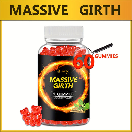 [Natural MASSIVE GIRTH] 60 MASSIVE GIRTH Gummies | Rich In Natural Ingredients, Maca Root, Ashwagandha, Monkey Tail Grass, Saw Palmetto And Multiple Minerals